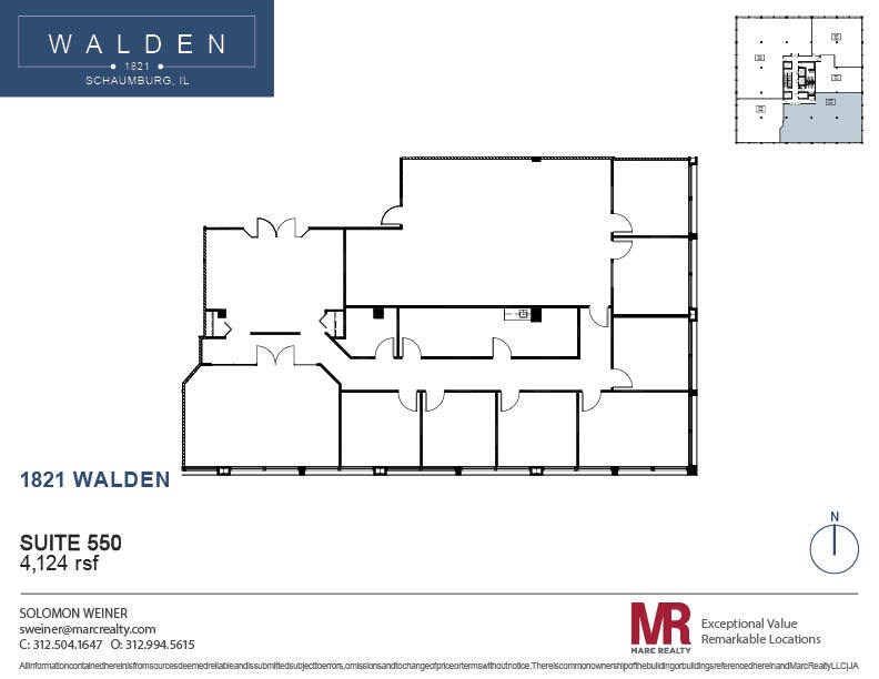 1821 Walden Office Sq, Schaumburg, IL à louer Plan d’étage– Image 1 sur 12