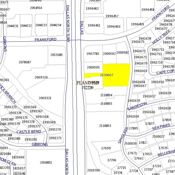 18170 Dallas Pky, Dallas, TX à vendre - Plan cadastral – Image 3 sur 3