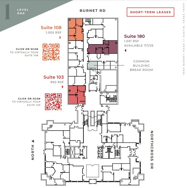 7600 Burnet Rd, Austin, TX à louer Plan d’étage– Image 1 sur 1