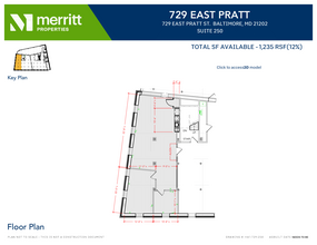 729 E Pratt St, Baltimore, MD à louer Plan d’étage– Image 1 sur 1