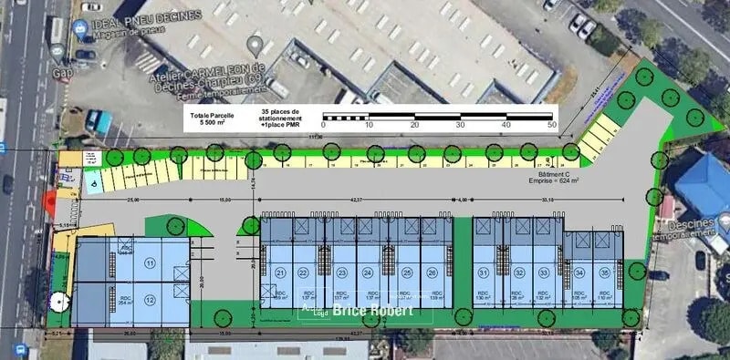 Local d’activités dans Décines-Charpieu à louer - Plan de site – Image 3 sur 3