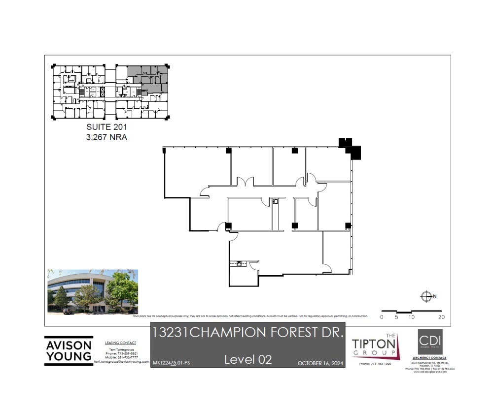 13231 Champion Forest Dr, Houston, TX à louer Plan d’étage– Image 1 sur 1