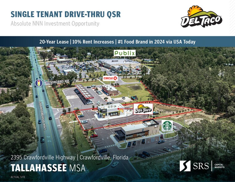 2395 Crawfordville Hwy, Crawfordville, FL à vendre - Photo de l’immeuble – Image 1 sur 11