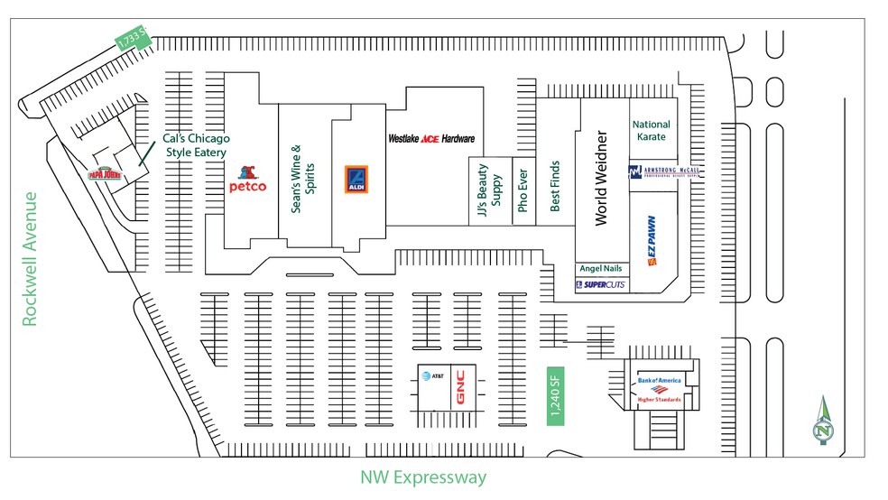 6961 NW Expressway, Oklahoma City, OK à louer - Plan de site – Image 2 sur 2