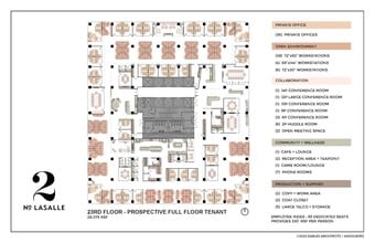 2 N La Salle St, Chicago, IL à louer Plan d’étage– Image 2 sur 3