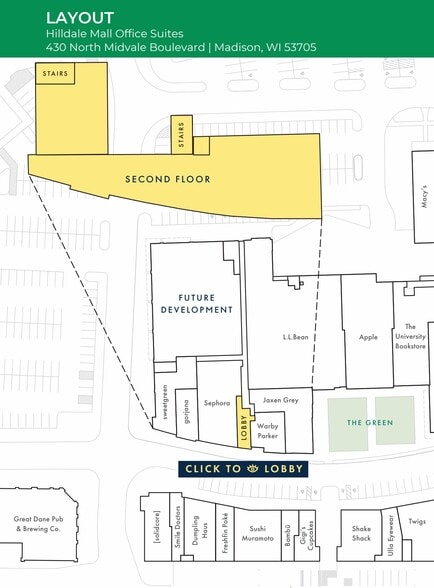 430 N Midvale Blvd, Madison, WI à louer - Plan d’étage – Image 3 sur 8
