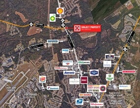 1886 N Bragg Blvd, Spring Lake, NC - VUE AÉRIENNE  vue de carte