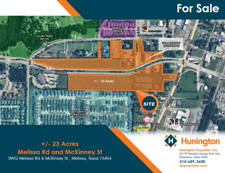NW & SW Quadrant of E Melissa Rd & McKinney St, Melissa, TX à vendre - Photo de l’immeuble – Image 1 sur 1