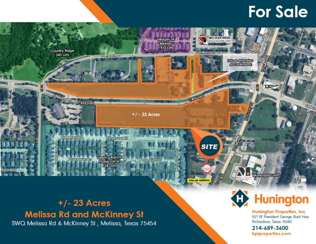 NW & SW Quadrant of E Melissa Rd & McKinney St, Melissa, TX à vendre Photo de l’immeuble– Image 1 sur 2