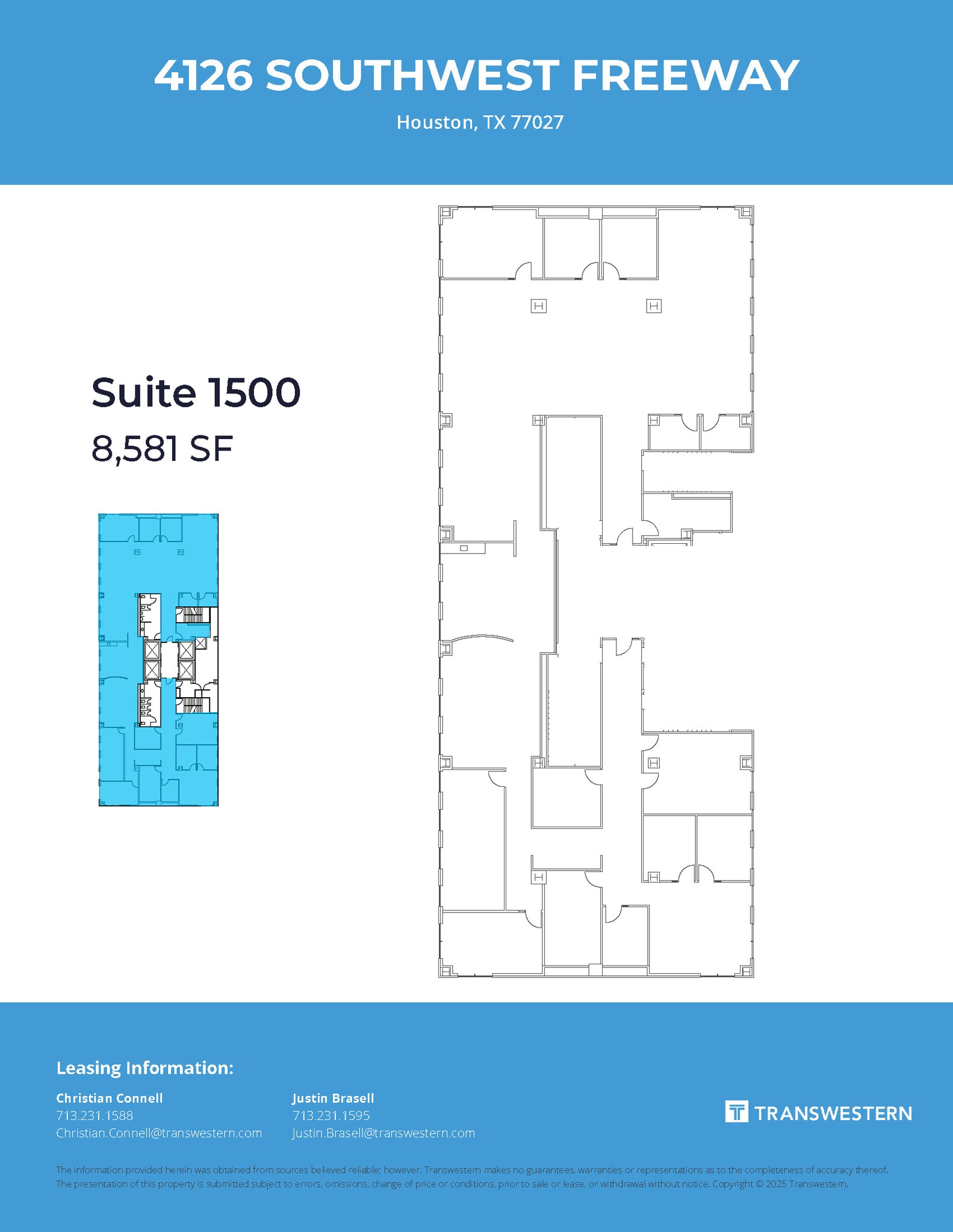 4126 Southwest Fwy, Houston, TX à louer Plan d’étage– Image 1 sur 1