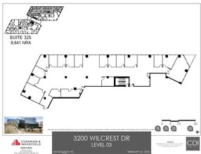 3200 Wilcrest Dr, Houston, TX à louer Plan d’étage– Image 1 sur 1