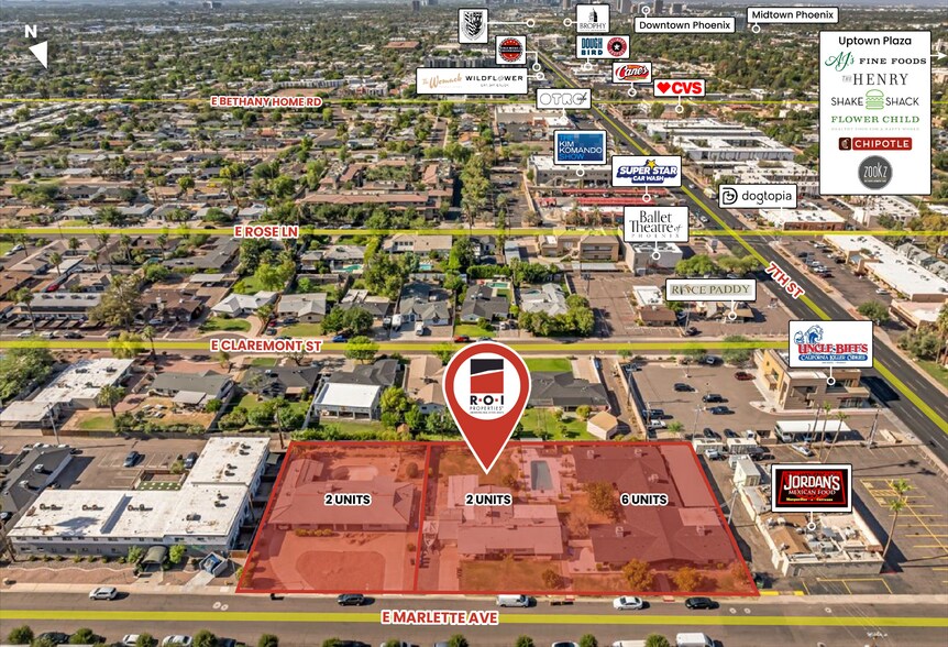 10 Multifamily Units 719-733 E Marlette portefeuille de 2 biens à vendre sur LoopNet.fr - Photo de l’immeuble – Image 1 sur 14