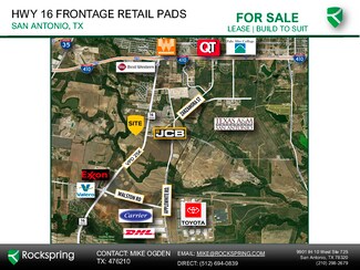 Plus de détails pour 12871 Frontage Road 16, San Antonio, TX - Terrain à vendre