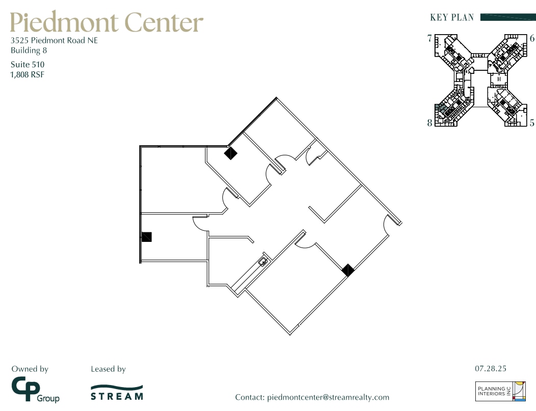 3495 Piedmont Rd NE, Atlanta, GA à louer Plan d’étage– Image 1 sur 1