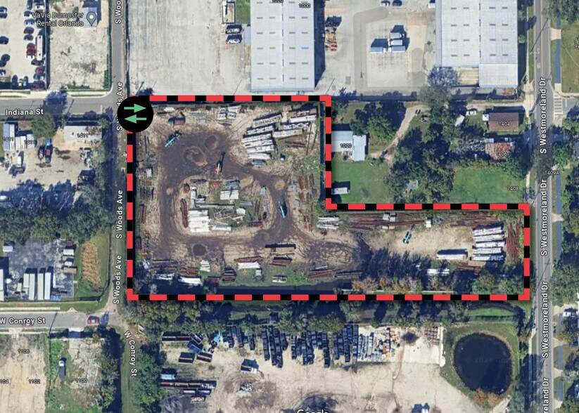 1028 Woods St, Orlando, FL à louer - Aérien – Image 2 sur 3