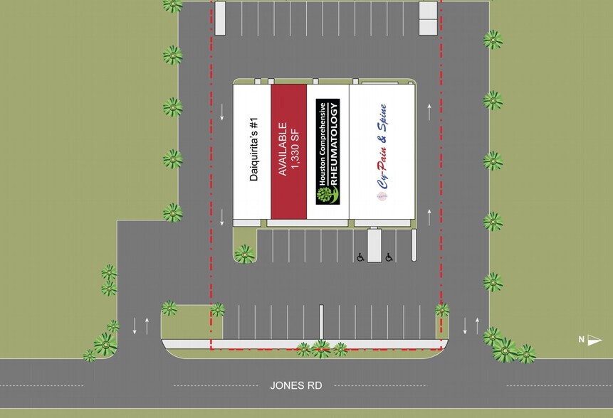 9717 Jones Rd, Houston, TX à louer - Plan de site – Image 2 sur 2