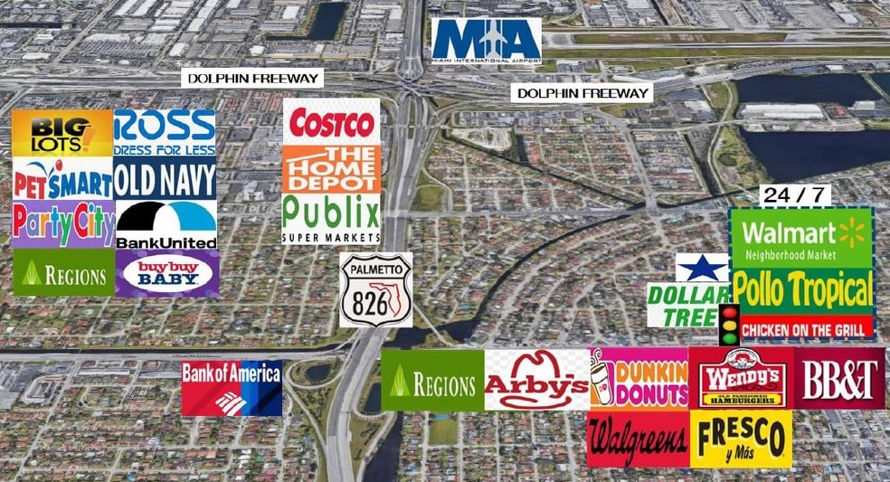 7021 SW 8th St, Miami, FL à louer - Aérien – Image 2 sur 2