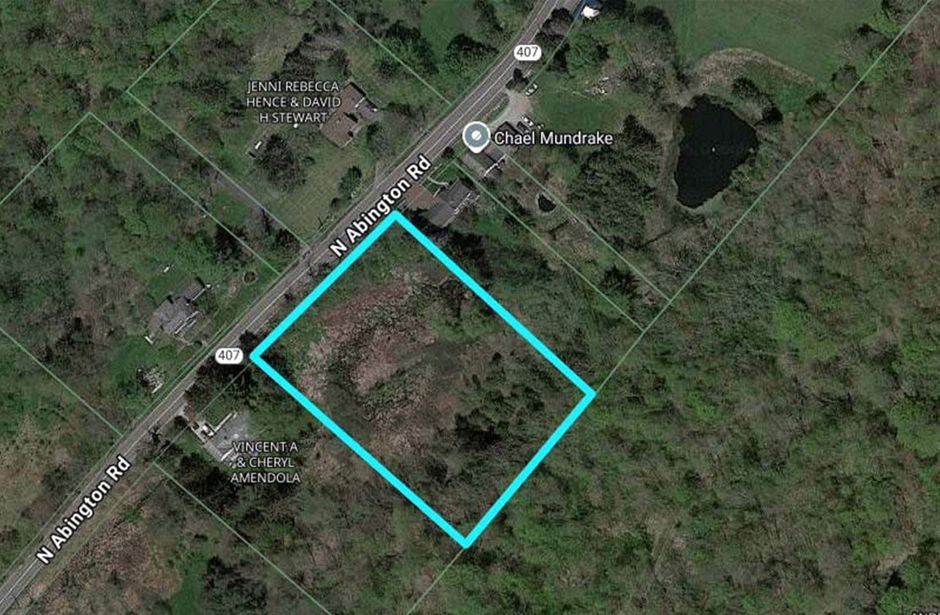 Adjacent 1420 N Abington Rd, Waverly Township, PA à vendre Aérien– Image 1 sur 2