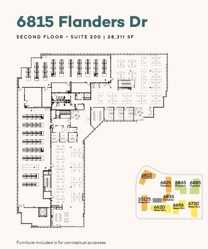 6815 Flanders Dr, San Diego, CA à louer Plan d’étage– Image 1 sur 1