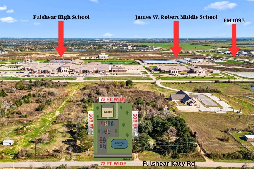 7417 Fulshear Katy Rd, Fulshear, TX à vendre - Aérien – Image 3 sur 11