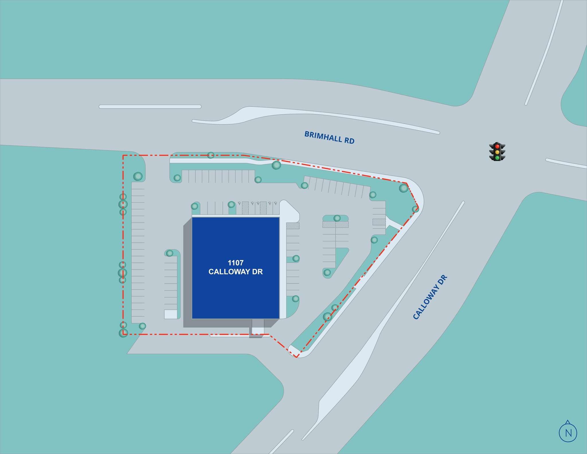 1107 Calloway Dr, Bakersfield, CA à louer Plan de site– Image 1 sur 1