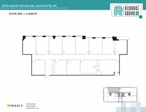 10735 David Taylor Dr, Charlotte, NC à louer Plan d’étage– Image 2 sur 2