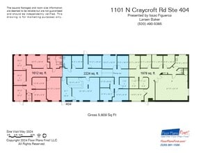 1011 N Craycroft Rd, Tucson, AZ à louer Plan d’étage– Image 1 sur 1
