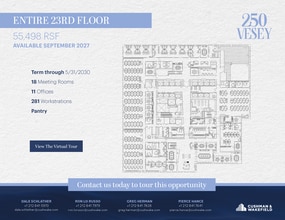 250 Vesey St, New York, NY à louer Plan d’étage– Image 1 sur 1