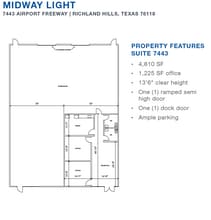 7450-7470 Dogwood Park, Richland Hills, TX à louer Plan d’étage– Image 1 sur 1