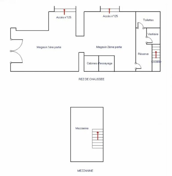 Local commercial dans Marseille à louer - Plan d’étage – Image 3 sur 3
