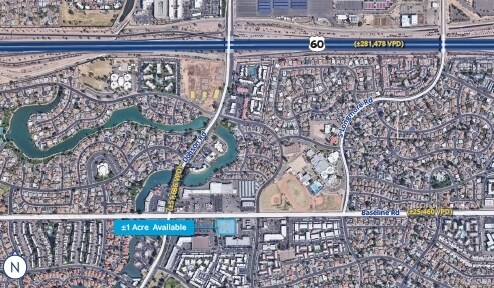 W Baseline Rd & Dobson Rd, Mesa, AZ à louer - Aérien – Image 2 sur 3