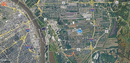 1002-1100 Camp Jackson Rd, Cahokia, IL - VUE AÉRIENNE  vue de carte - Image1