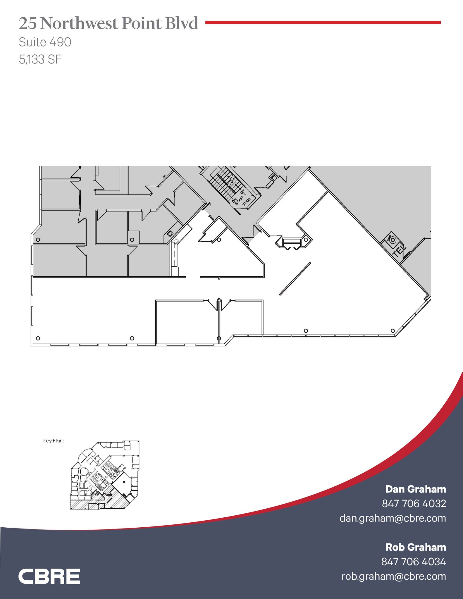 25 NW Point Blvd, Elk Grove Village, IL à louer Plan d’étage– Image 1 sur 1