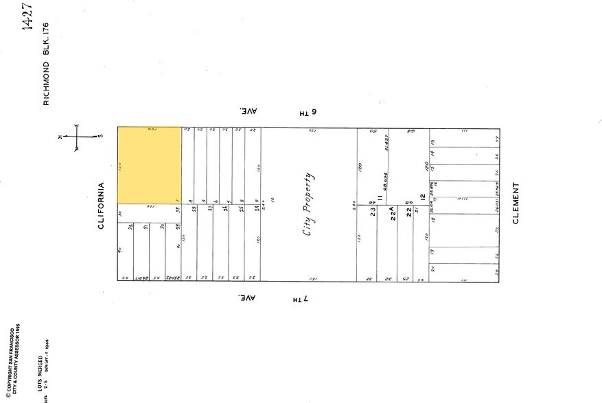 4405-4429 California St, San Francisco, CA à louer - Plan cadastral – Image 2 sur 2