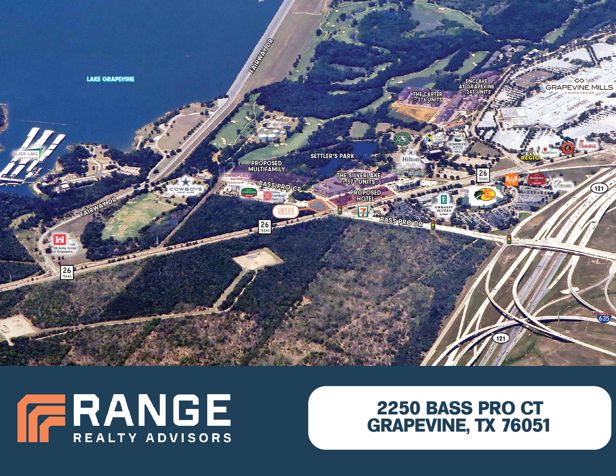2250 Bass Pro Ct, Grapevine, TX à vendre Aérien– Image 1 sur 3