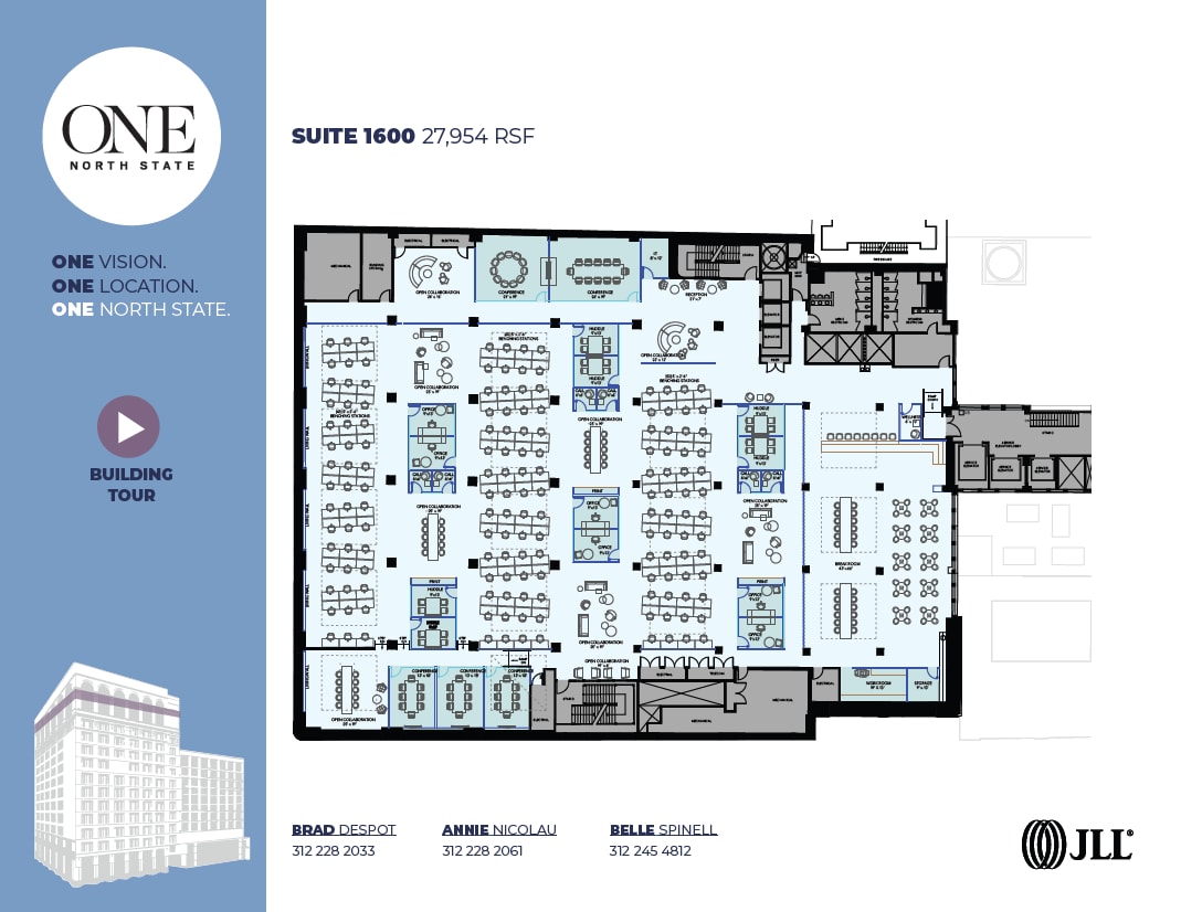 1 N State St, Chicago, IL à louer Plan d’étage– Image 1 sur 3