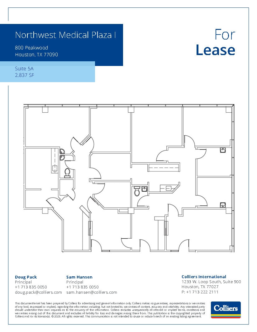 800 Peakwood Dr, Houston, TX à louer Plan d’étage– Image 1 sur 1