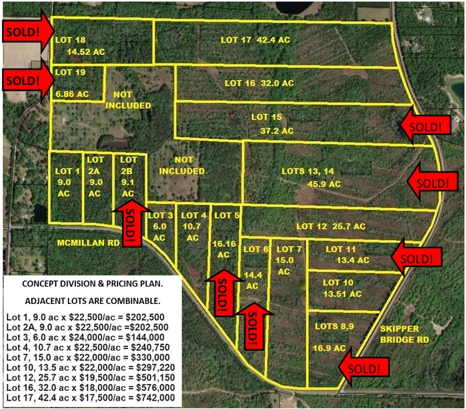 0000 McMillan Rd & Skipper Bridge Rd, Hahira, GA à vendre - Photo de l’immeuble – Image 1 sur 16