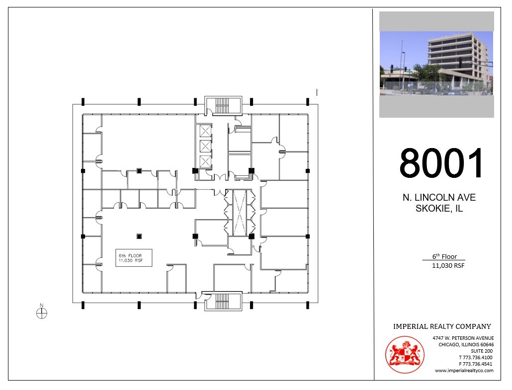 8001 Lincoln Ave, Skokie, IL à louer Plan d’étage– Image 1 sur 6