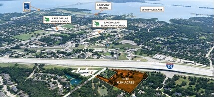 1008-1020 Hickory Creek Rd, Lake Dallas, TX - VUE AÉRIENNE  vue de carte - Image1