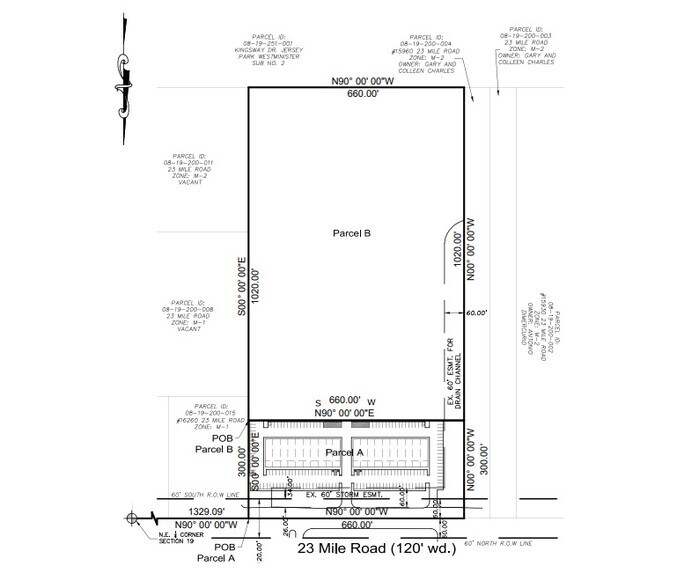 18074 23 Mile Rd, Macomb Township, MI à vendre - Plan de site – Image 2 sur 2