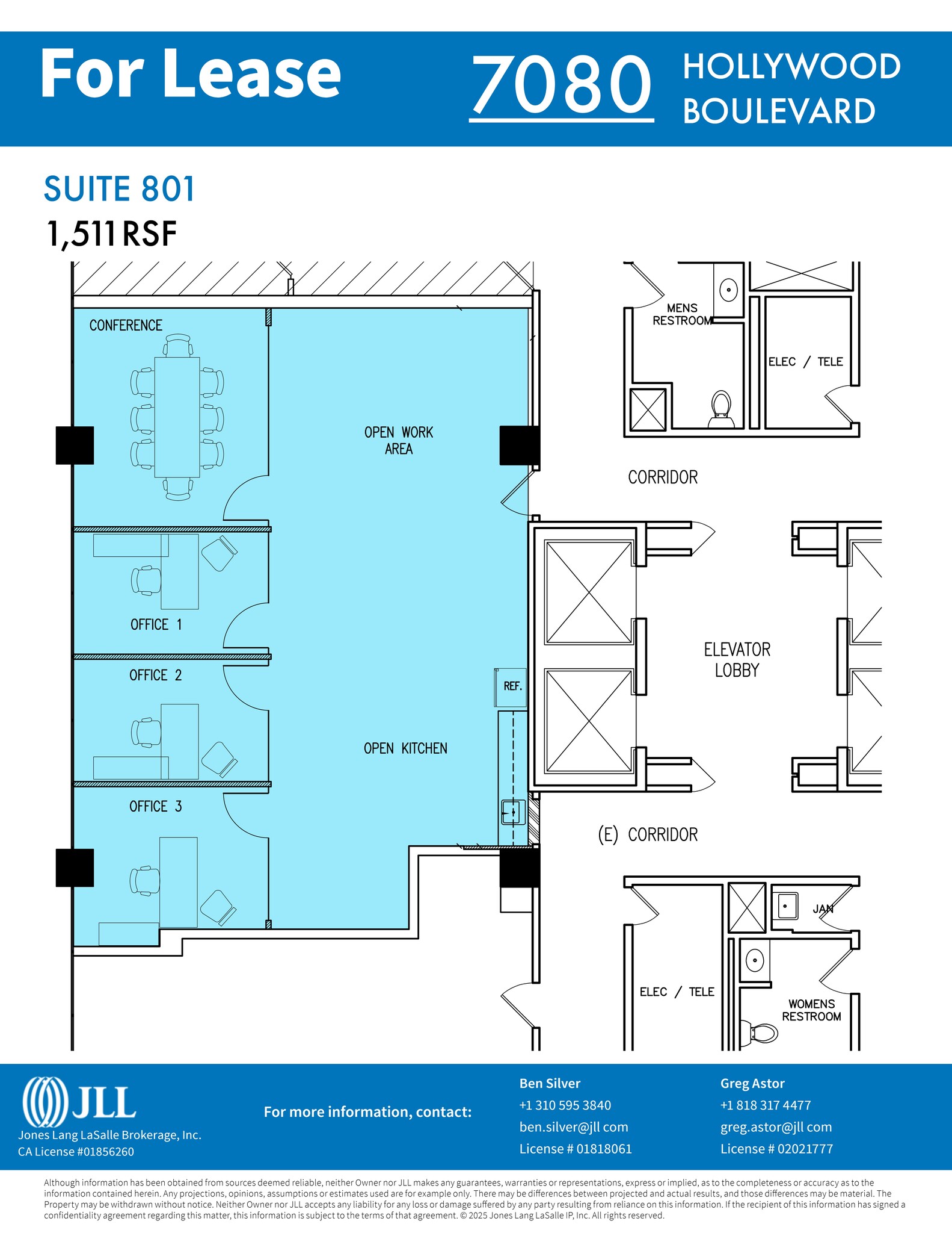 7080 Hollywood Blvd, Los Angeles, CA à louer Plan de site– Image 1 sur 1