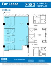 7080 Hollywood Blvd, Los Angeles, CA à louer Plan de site– Image 1 sur 1