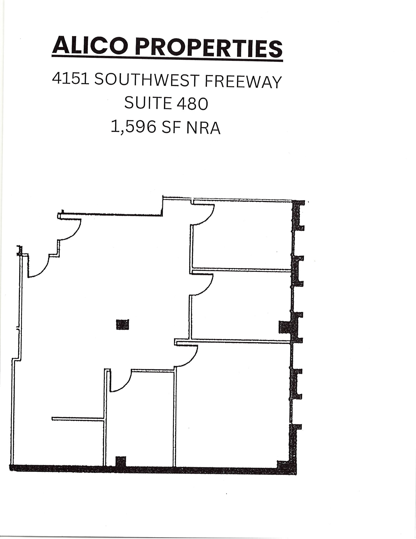 4151 Southwest Fwy, Houston, TX à louer Plan d’étage– Image 1 sur 1