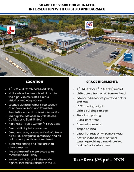 2301 W Sample Rd, Pompano Beach, FL à louer - Aérien – Image 3 sur 8