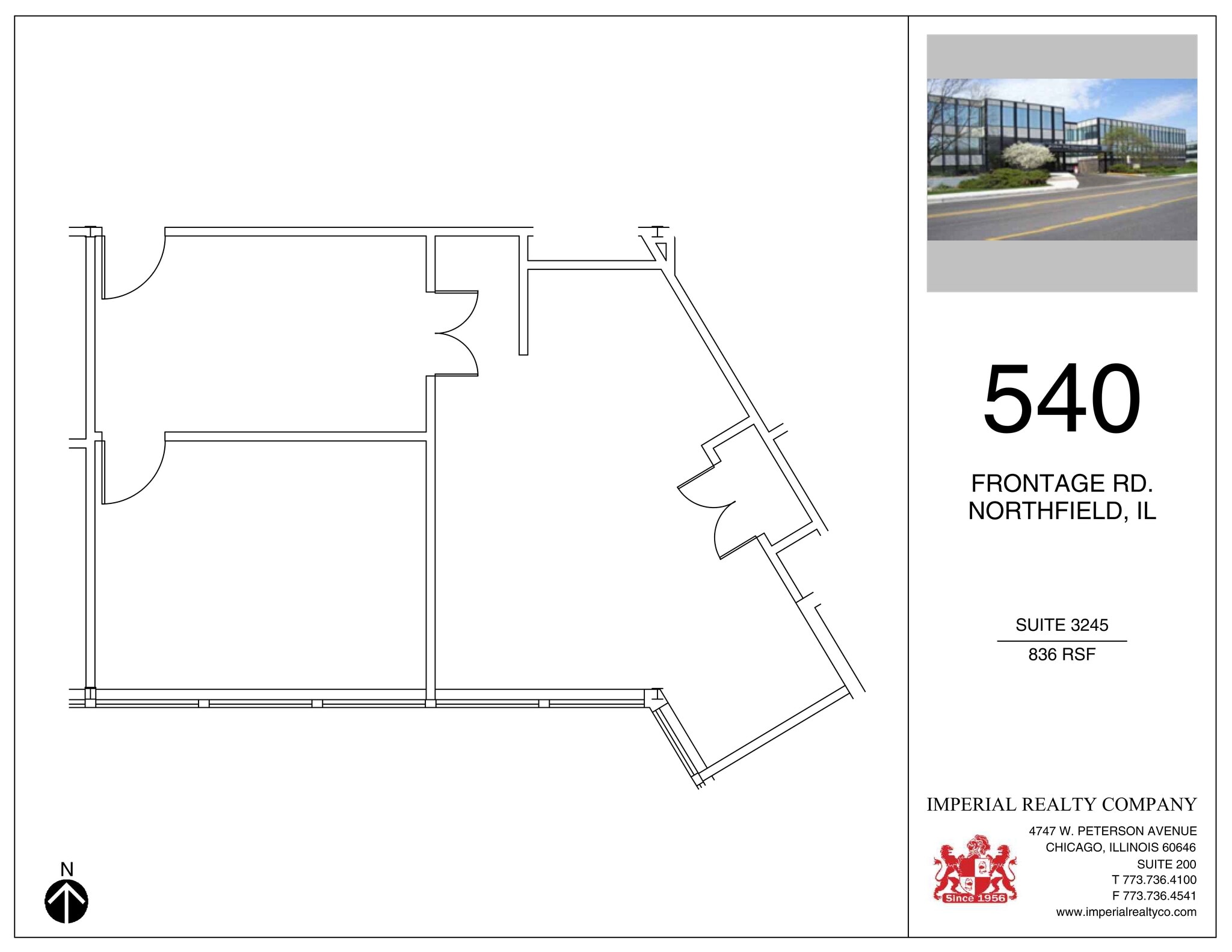 540-550 W Frontage Rd, Northfield, IL à louer Plan de site– Image 1 sur 1