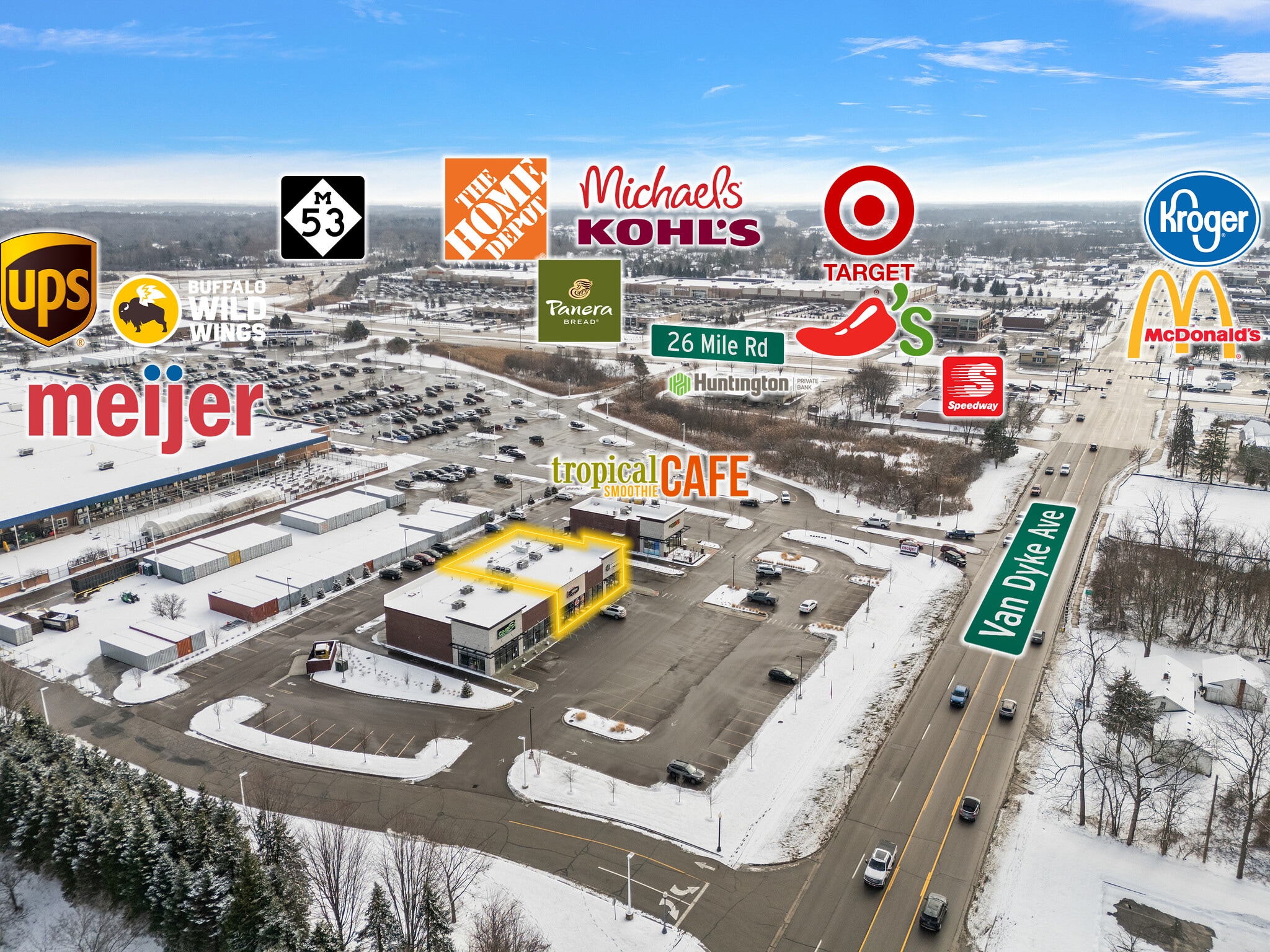 57336 Van Dyke Rd, Washington Twp, MI à louer Photo de l’immeuble– Image 1 sur 1