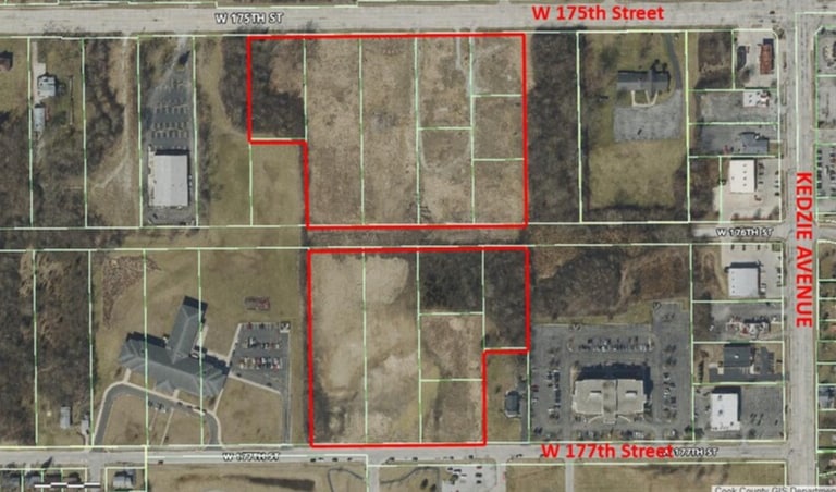 175th & 176th Street, Hazel Crest, IL à vendre - Aérien – Image 1 sur 1