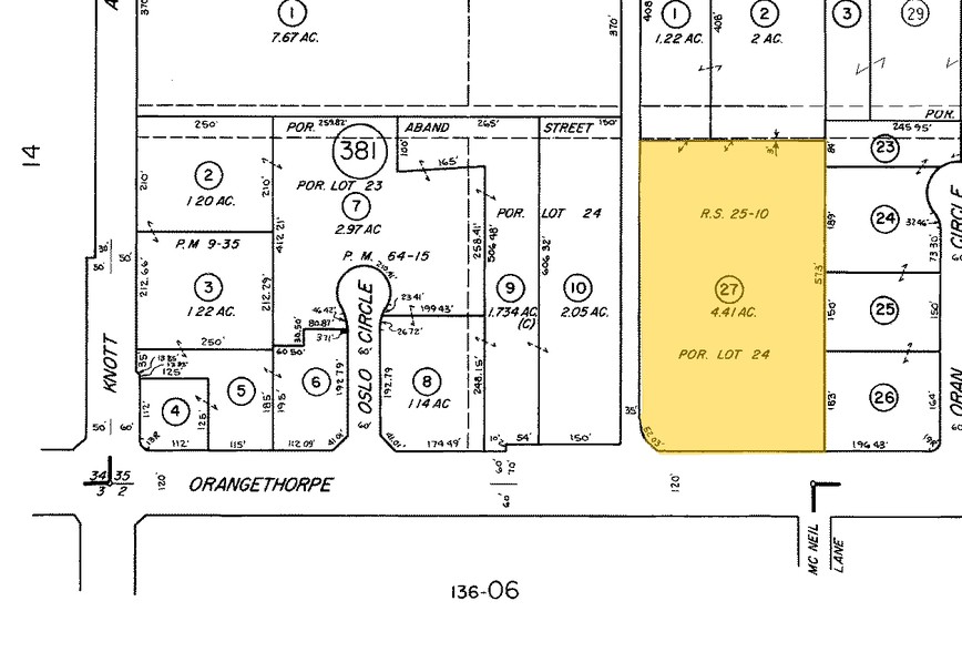 7225 Orangethorpe Ave, Buena Park, CA à louer - Plan cadastral – Image 2 sur 3