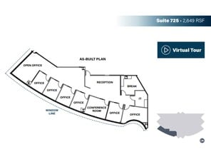 8880 Rio San Diego Dr, San Diego, CA à louer Plan d’étage– Image 1 sur 7